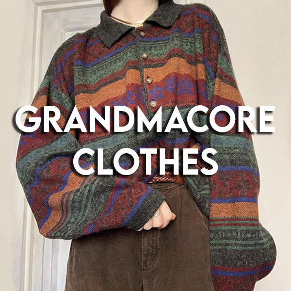 grandmacore aesthetic clothes