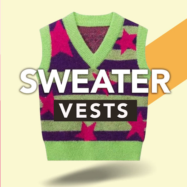sweater vests, knit sweaters and v-neck vests - Boogzel Clothing