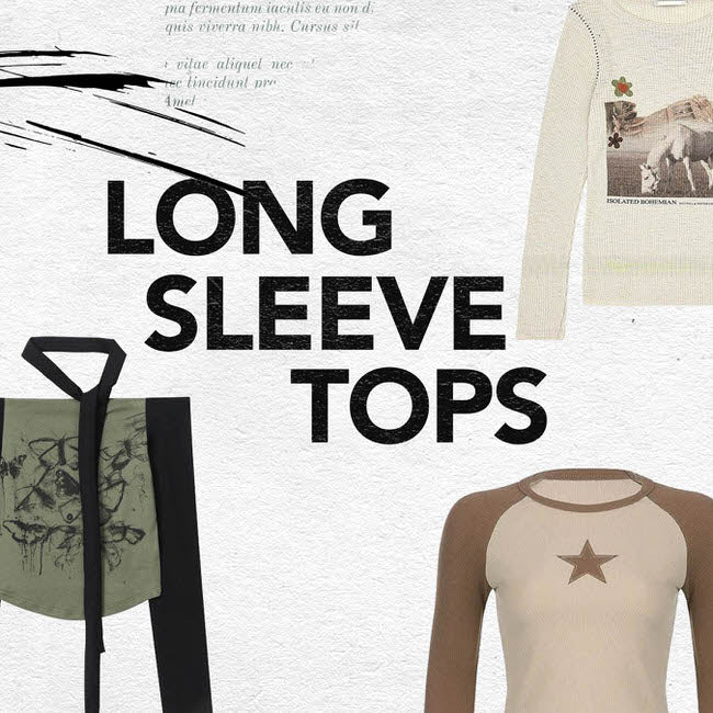 Shop Women's Long Sleeve Tops at bogzel clothing