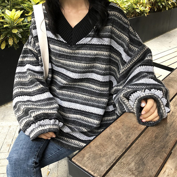 80's Grandma V-Neck Sweater