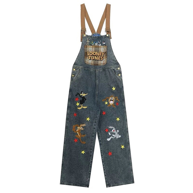 90's Kids Embroidered Overalls | AESTHETIC CLOTHES – Boogzel Clothing