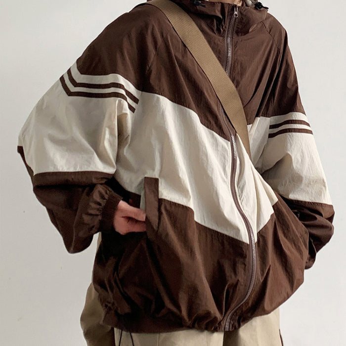 90s brown oversized bomber jacket boogzel clothing
