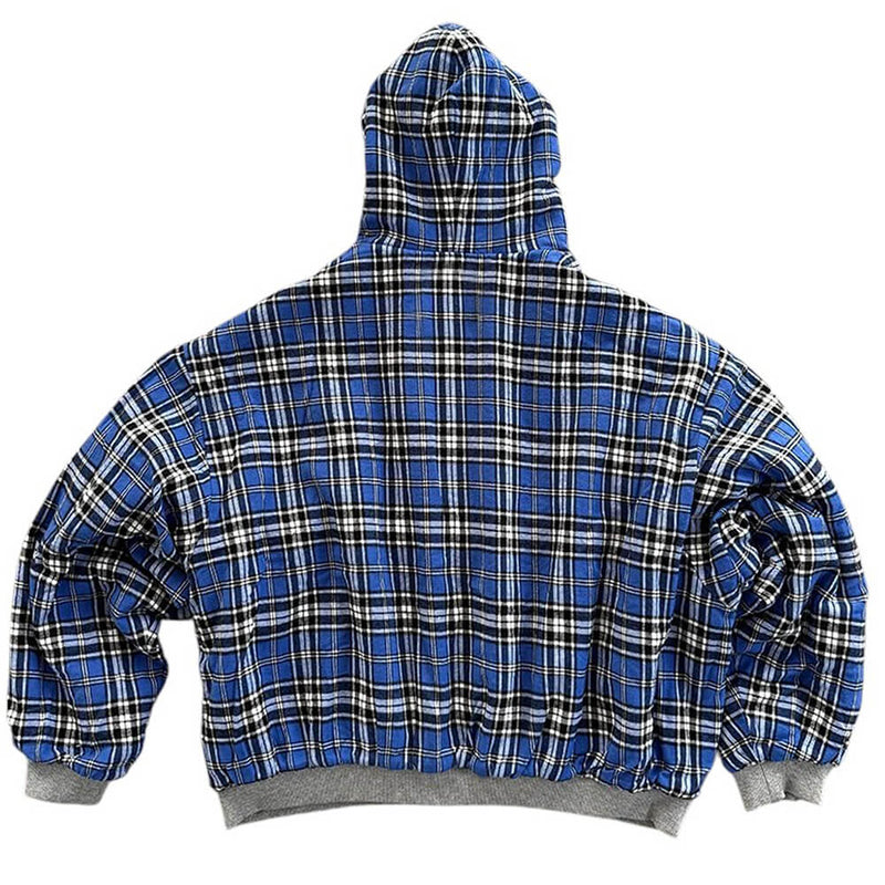 90s Plaid Reversible Hooded Jacket | AESTHETIC CLOTHING – Boogzel