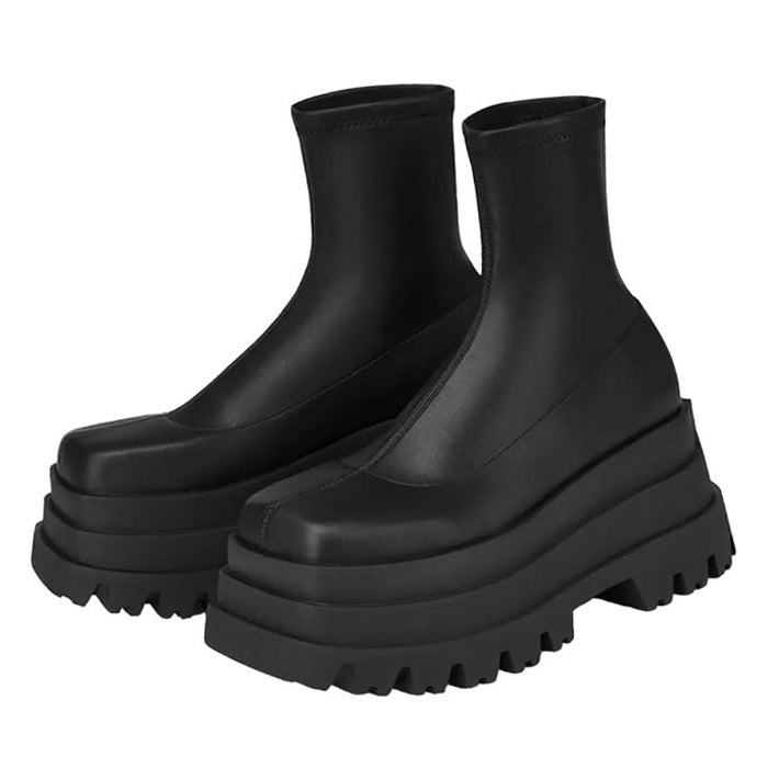 black platform ankle boots boogzel apparel