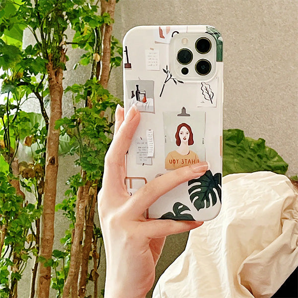 Artsy Aesthetic Girl iPhone Case Artsy Aesthetic Girl iPhone Case