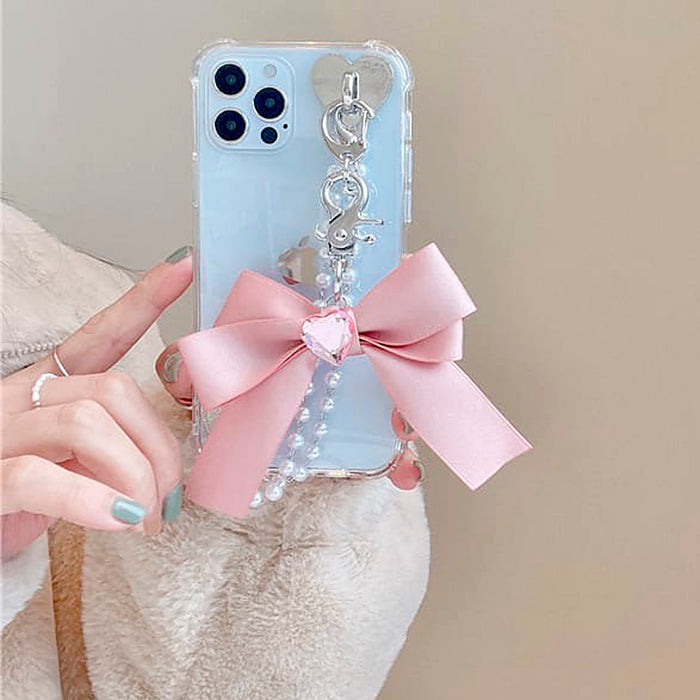 Bow Pearl Chain iPhone Case Bow Pearl Chain iPhone Case