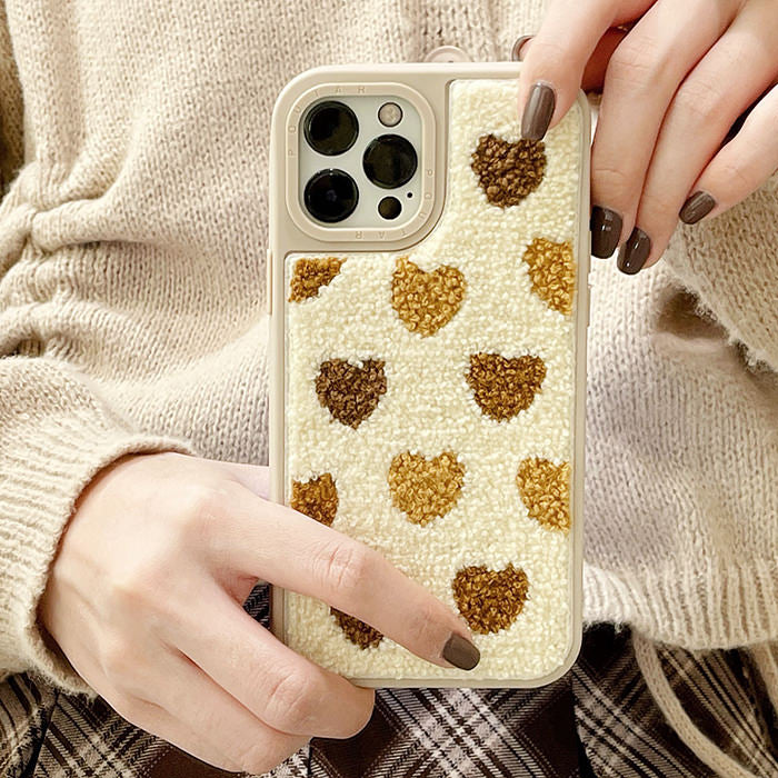 Smile Checker Fuzzy iPhone Case  BOOGZEL CLOTHING – Boogzel Clothing