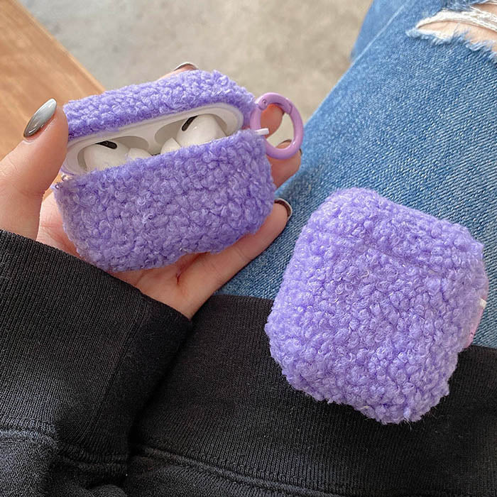 Lavender Fuzzy AirPods Case BOOGZEL CLOTHING – Boogzel Clothing
