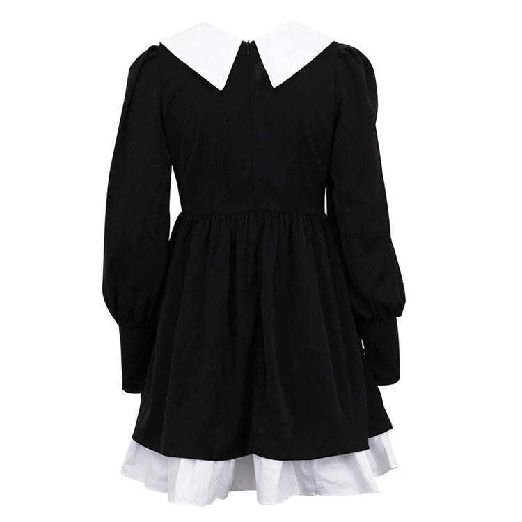 Like a Doll Black Collar Dress, S / Black Like a Doll Black Collar Dress, S / Black