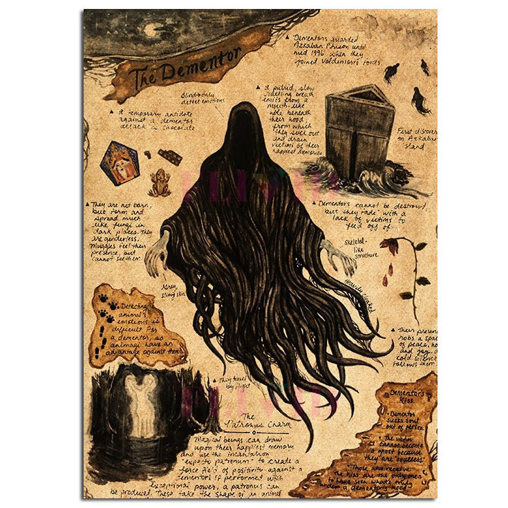 magic & monsters Magic Creatures Canvas Poster