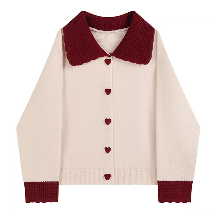 Preppy Collar Knit Cardigan BOOGZEL CLOTHING – Boogzel Clothing