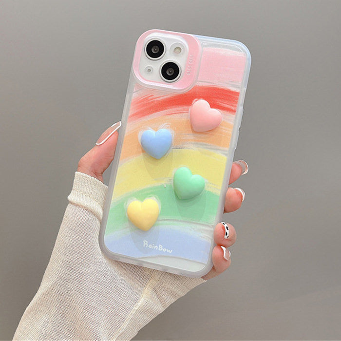 Rainbow Heart iPhone Case Rainbow Heart iPhone Case