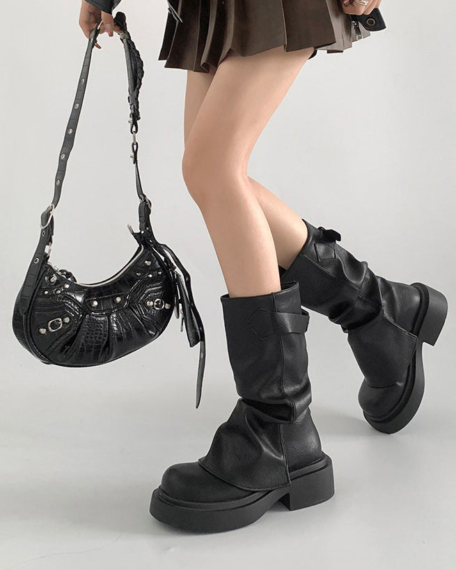 Grunge Style Slouch Boots BOOGZEL CLOTHING – Boogzel Clothing
