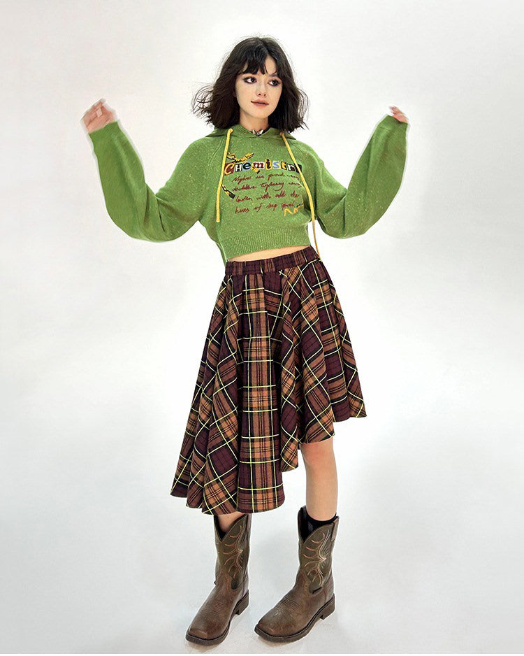 Grunge Checkered Skirt Dress Grunge Plaid Mini Dress MAUVSTUDIO Grunge Checkered Skirt Dress Grunge Plaid Mini Dress MAUVSTUDIO