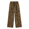 Aesthetic Wide Floral Cord Pants - Boogzel Clothing