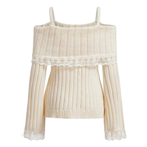 aesthetic lace sweater boogzel clothing