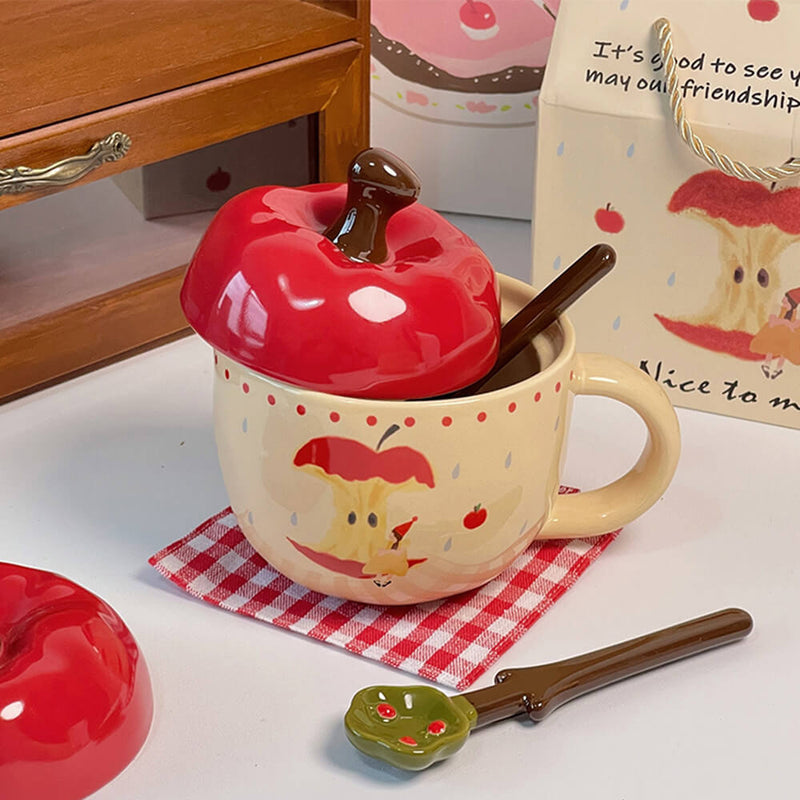 Apple Shaped Ceramic Mug | Boogzel Clothing
