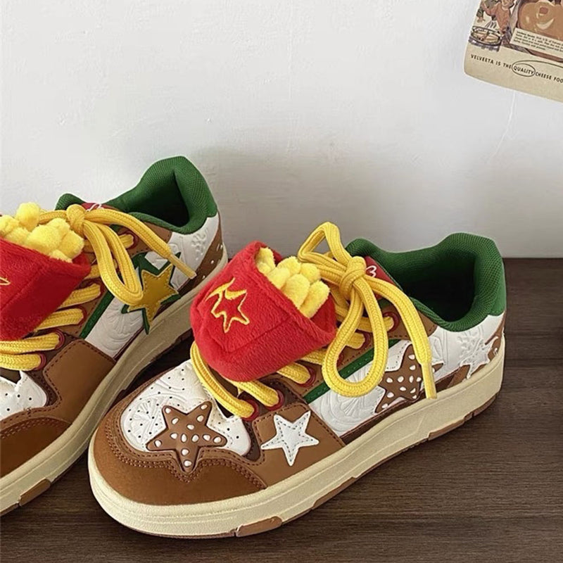 Burger Star Sneakers Aesthetic Shoes – Boogzel Clothing