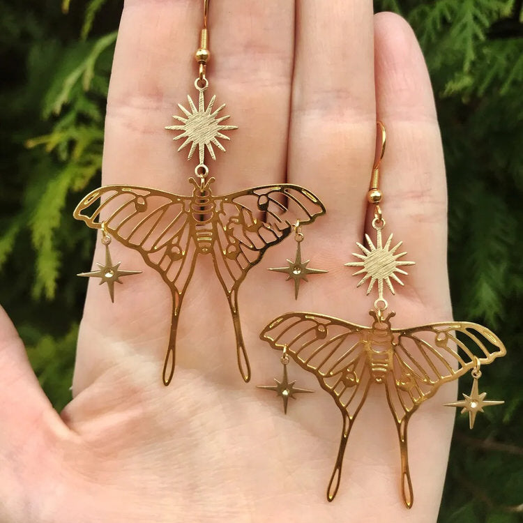 Sun & Butterfly Earrings boogzel clothing