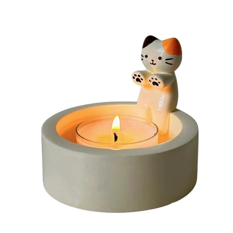 Cat Warming Paws Candle Holder - aesthetic candle - holder - cute candle hplder boogzel clothing