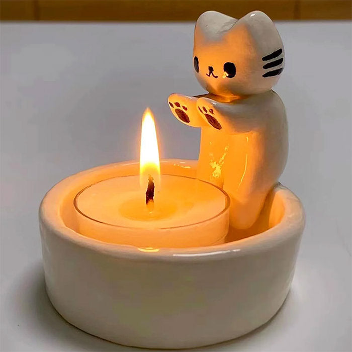 cat paws candle holder boogzel home