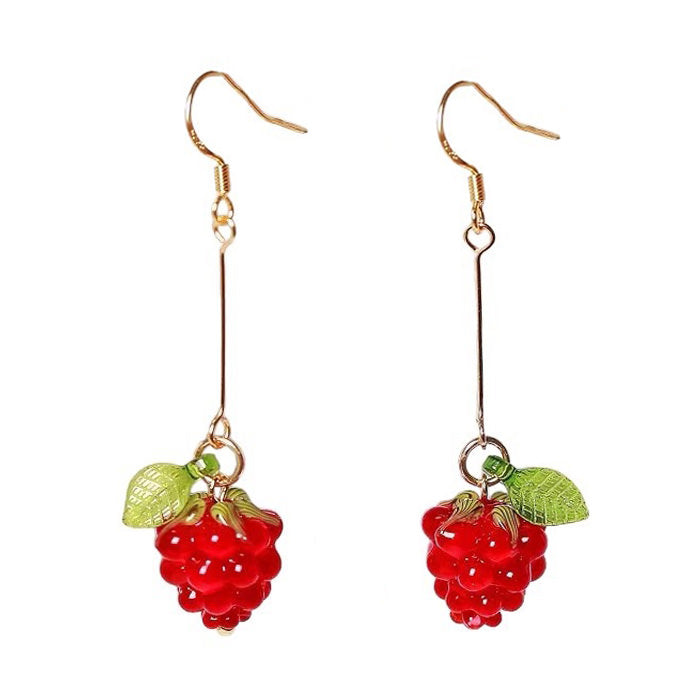 cute raspberry earrings boogzel clothing