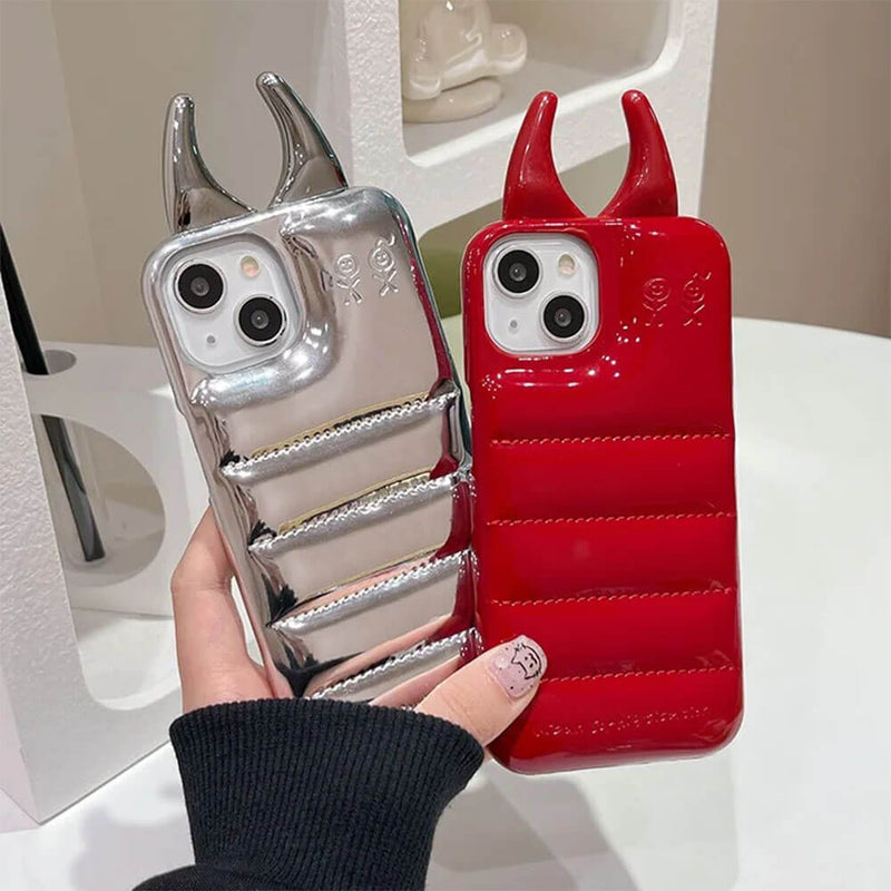 Devil Horns Puffer iPhone Case | BOOGZEL CLOTHING Boogzel Clothing Devil Horns Puffer iPhone Case | BOOGZEL CLOTHING Boogzel Clothing