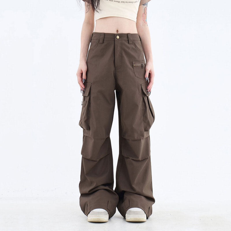 Downtown Girl Brown Cargo Pants | BOOGZEL CLOTHING – Boogzel Clothing
