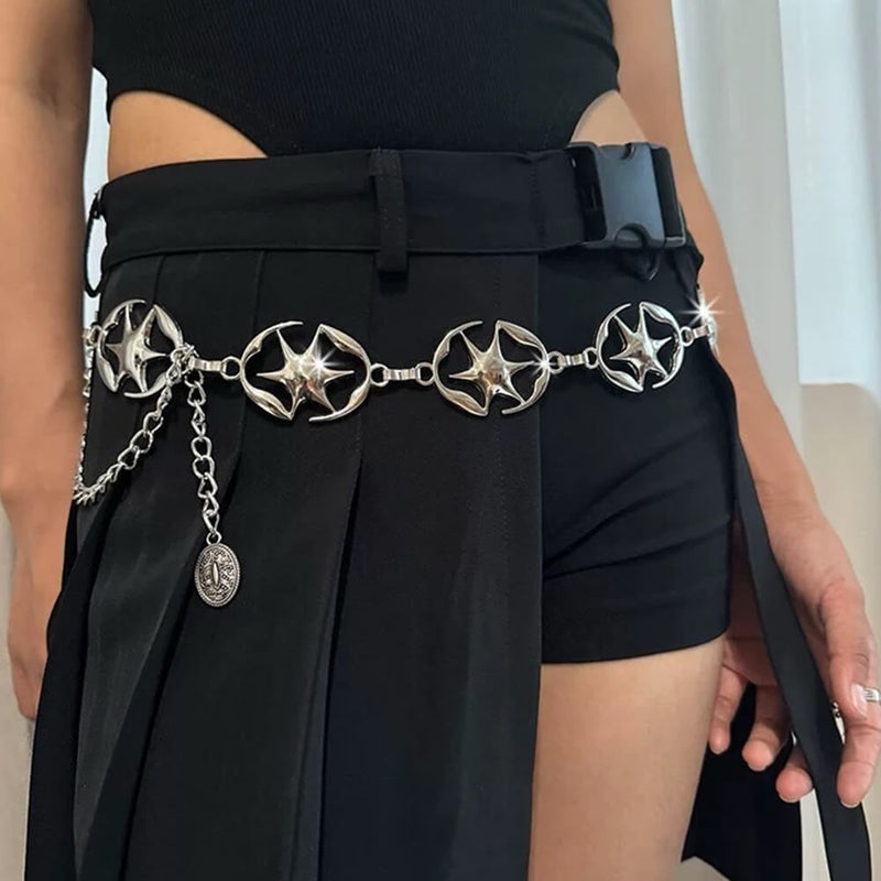 Downtown Girl Star Chain Belt | BOOGZEL CLOTHING – Boogzel Clothing