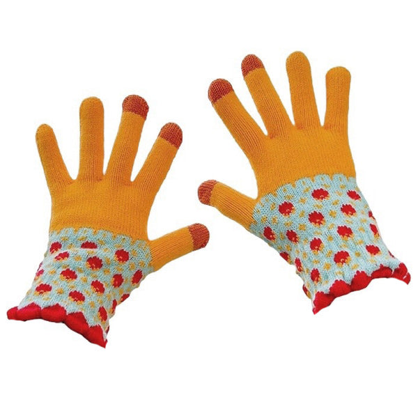 floral knit gloves boogzel clothing