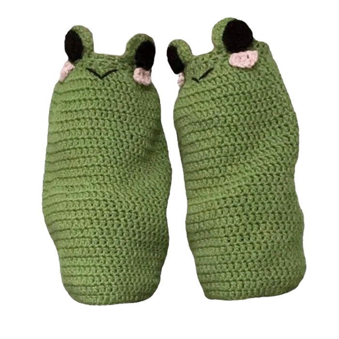 frog knit leg warmers boogzel clothing