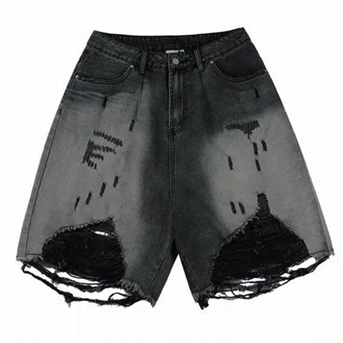 grunge ripped denim shorts boogzel clothing