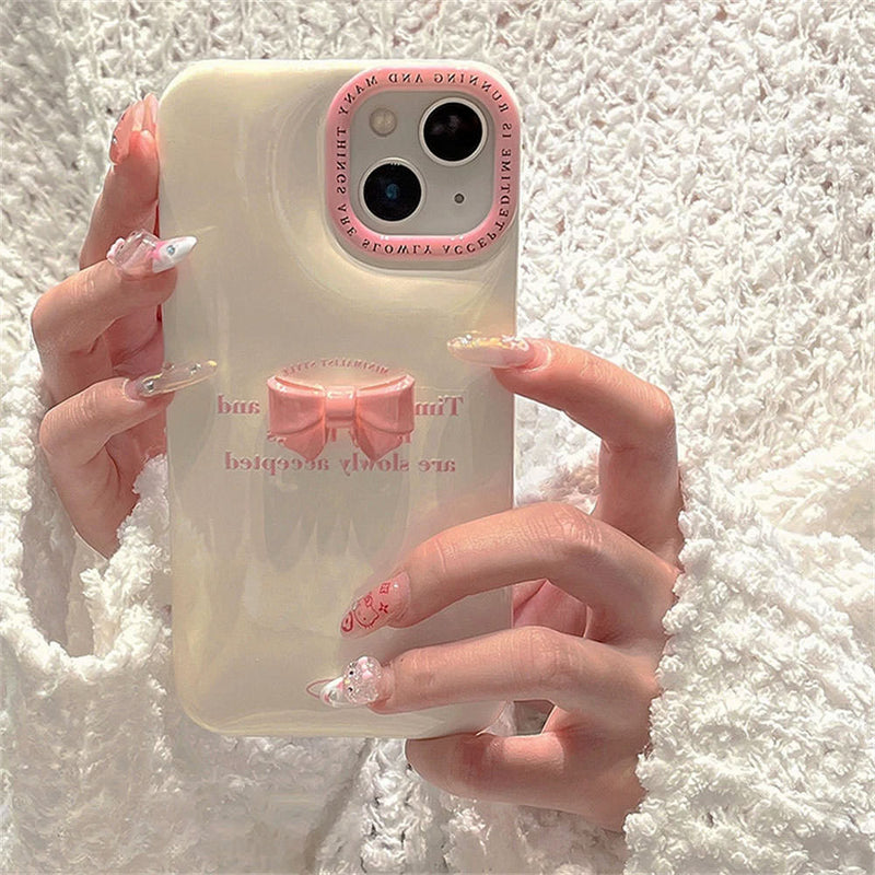 Korean Aesthetic Bow iPhone Case Korean Aesthetic Bow iPhone Case