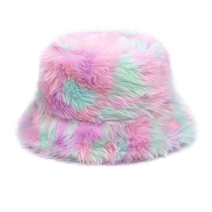 pastel aesthetic fluffy bucket hat boogzel clothing