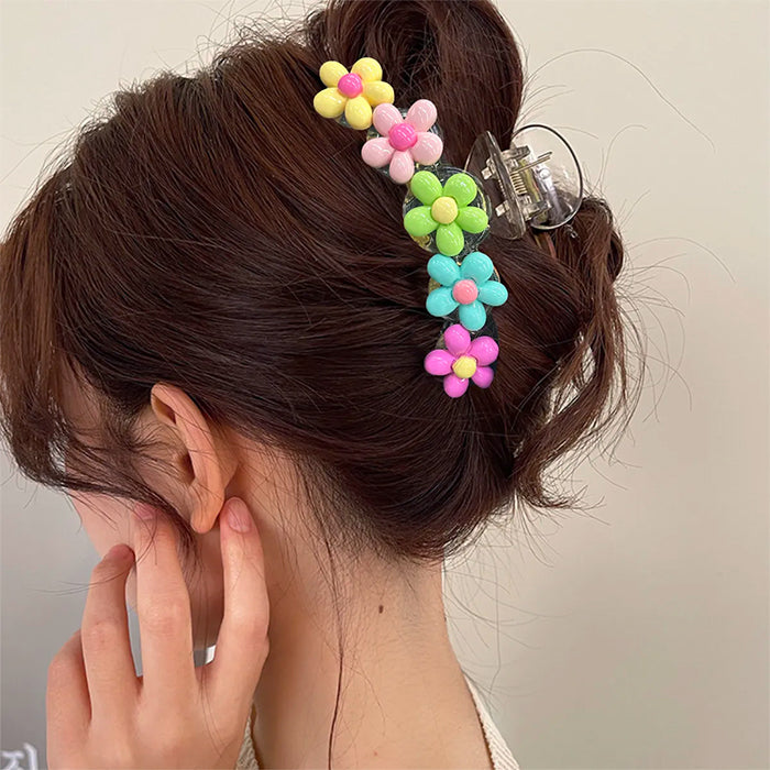 pastel flower claw clip boogzel clothing