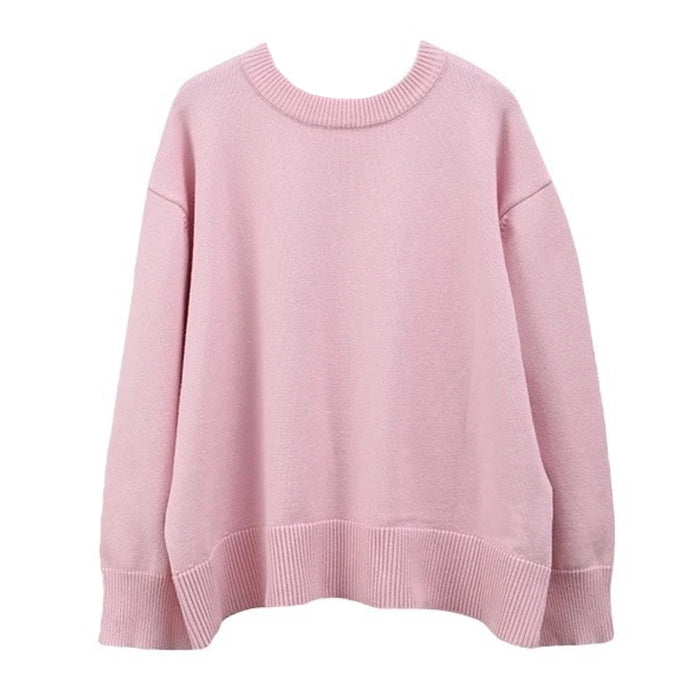 pastel pink oversized sweater boogzel clothing