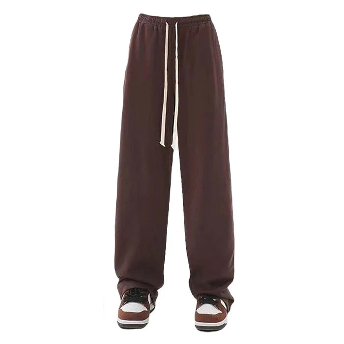 brown side stripes sweatpants boogzel clothing