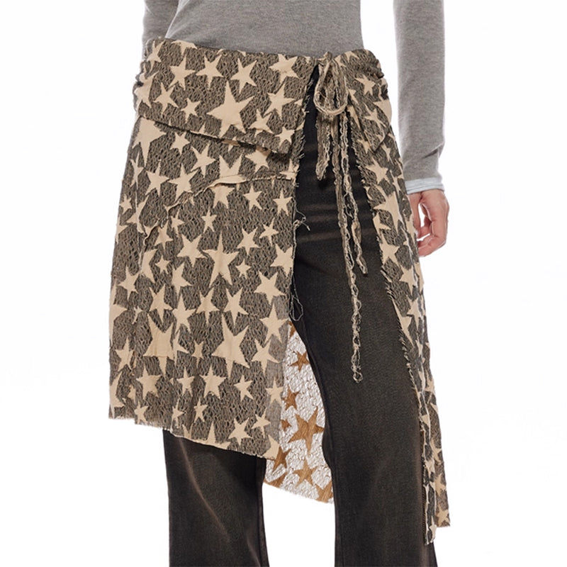 Star Girl Overlay Wrap Skirt Belt | BOOGZEL CLOTHING  display picture 1