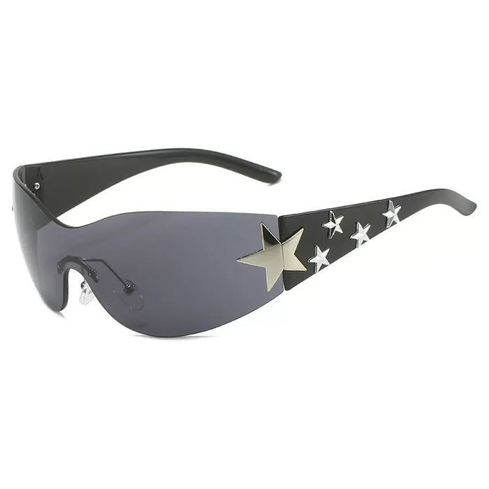 star goggles Stargirl Aesthetic Sunglasses, Black