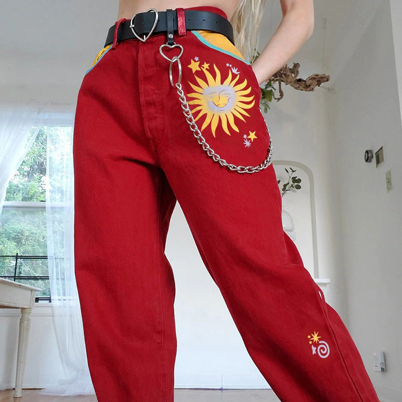 Le Soleil High Waisted Trousers - Boogzel Clothing