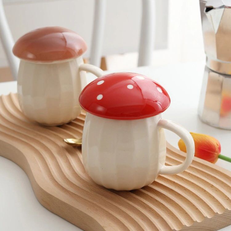 Mushroom cup 6oz, cappuccino mug, small cup 160ml, espresso cup, goblincore  mug. - Shop LekaCeramics Cups - Pinkoi