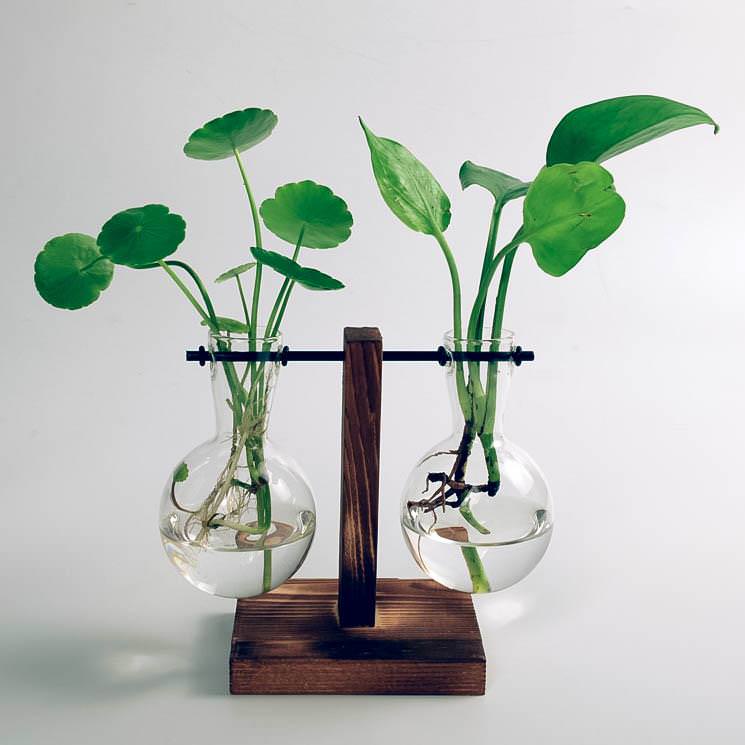 beaker plant pot Vintage Lab Beaker Vase