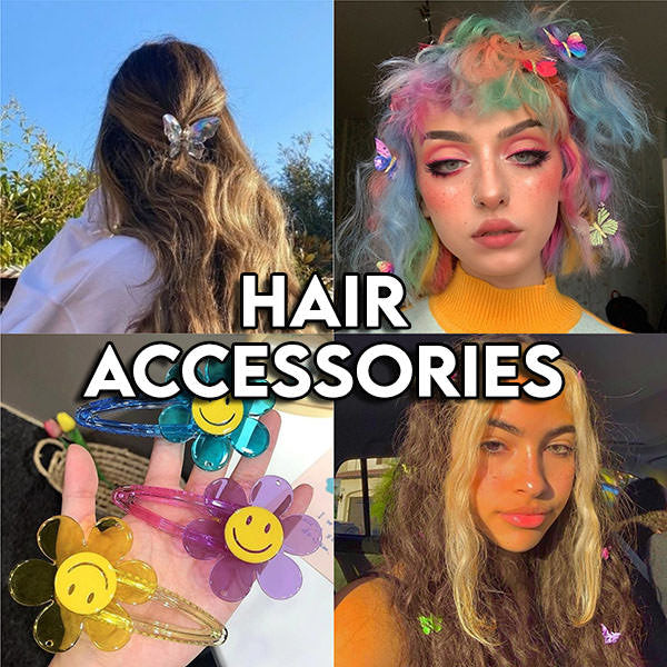 aesthetic and cute hair accessories collection boogzel