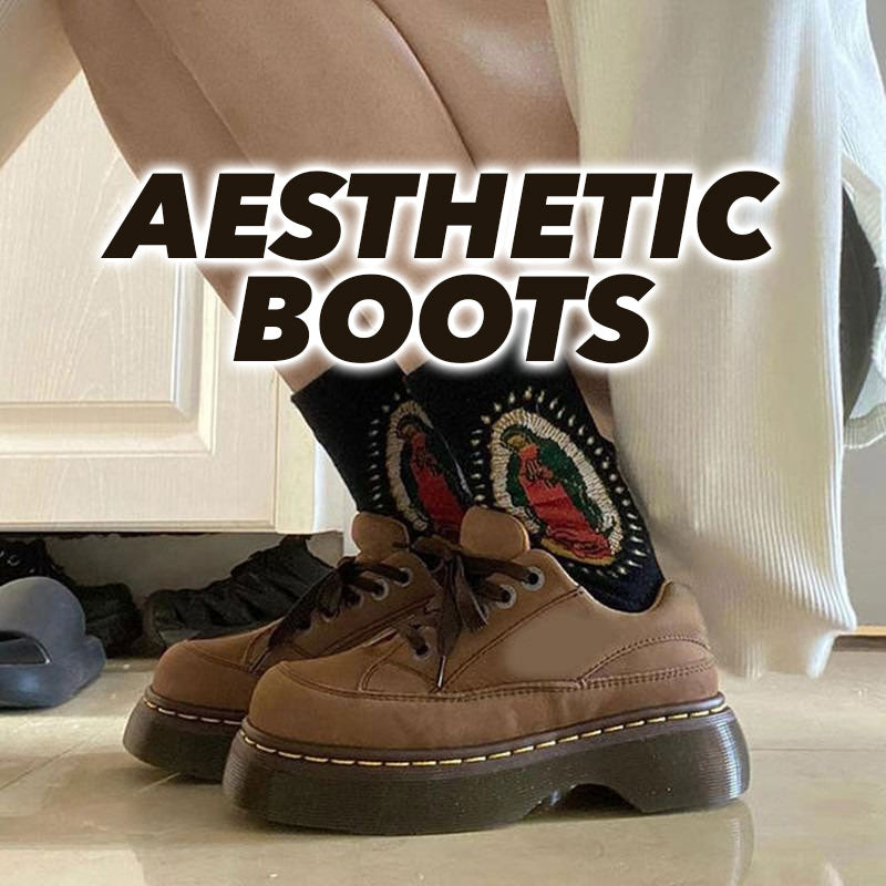 platform boots and aesthetic boots collection on boogzel