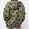 2000s aesthetic star print hoodie boogzel clothing