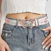 2000s butterfly rhinestone buckle belt boogzel clothing