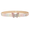 2000s butterfly rhinestone buckle belt boogzel clothing
