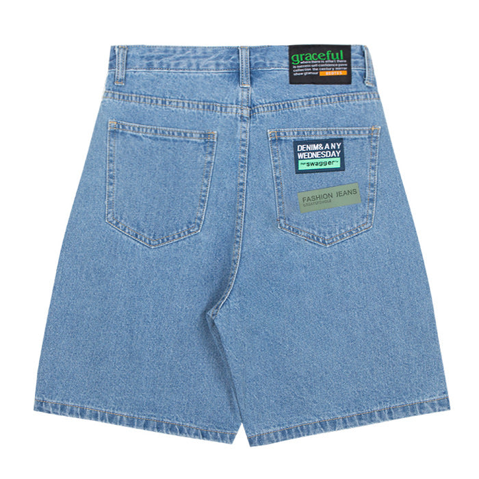 2000s patch denim shorts boogzel clothing
