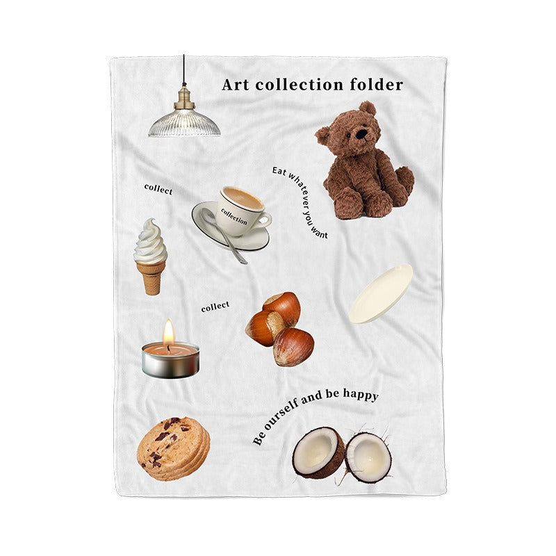 Tumblr-inspired Collage Design Throw Blanket
