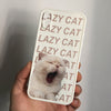 lazy cat iphone case boogzel apparel
